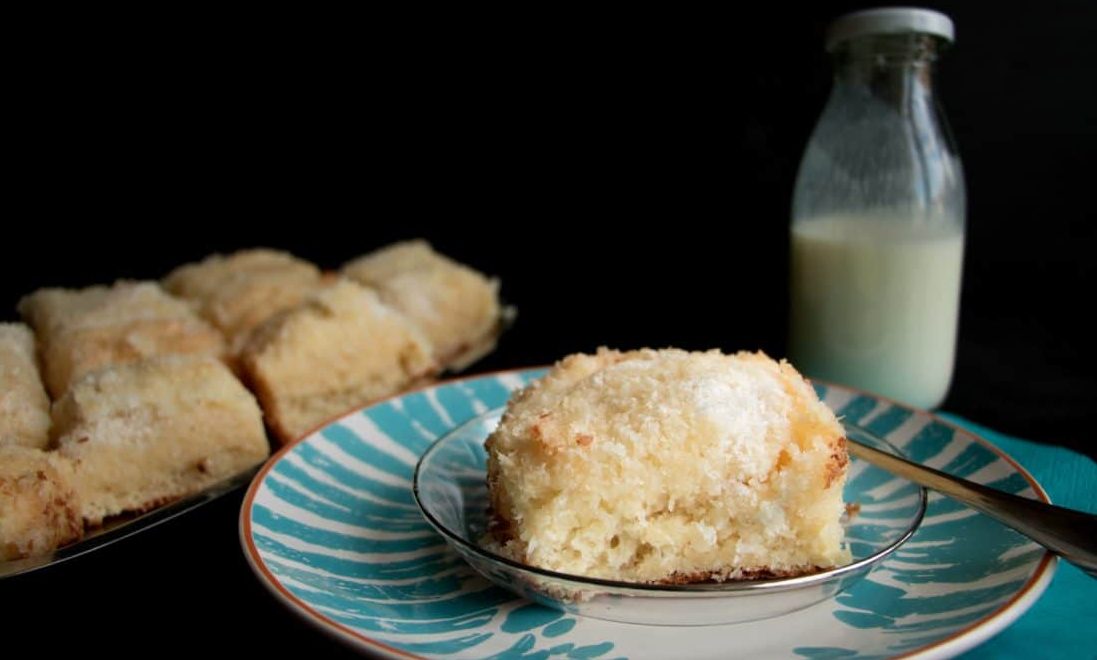 Rezept schneller Buttermilchkuchen mit Kokos