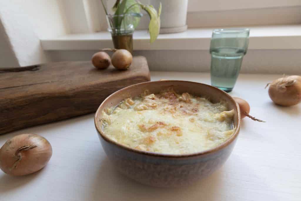 Schnelles Rezept für Französische Zwiebelsuppe