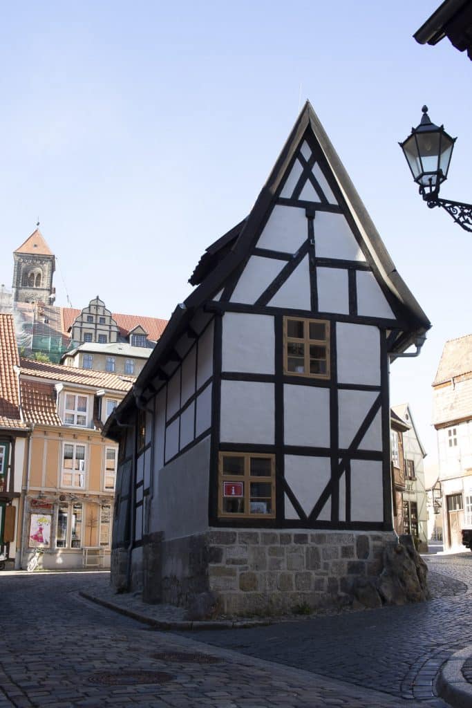 Schmales Fachwerkhaus in Quedlinburg