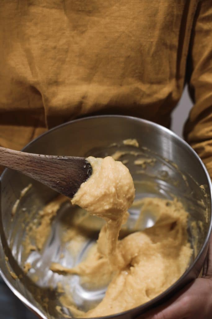 Gougeres Teig Rühren