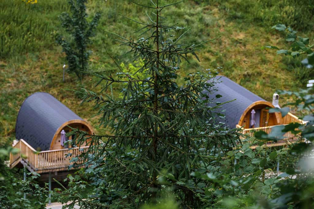 Einmalige Unterkünfte im Frankenwald: Die Frankenwald Chalets bei Wilhelmsthal