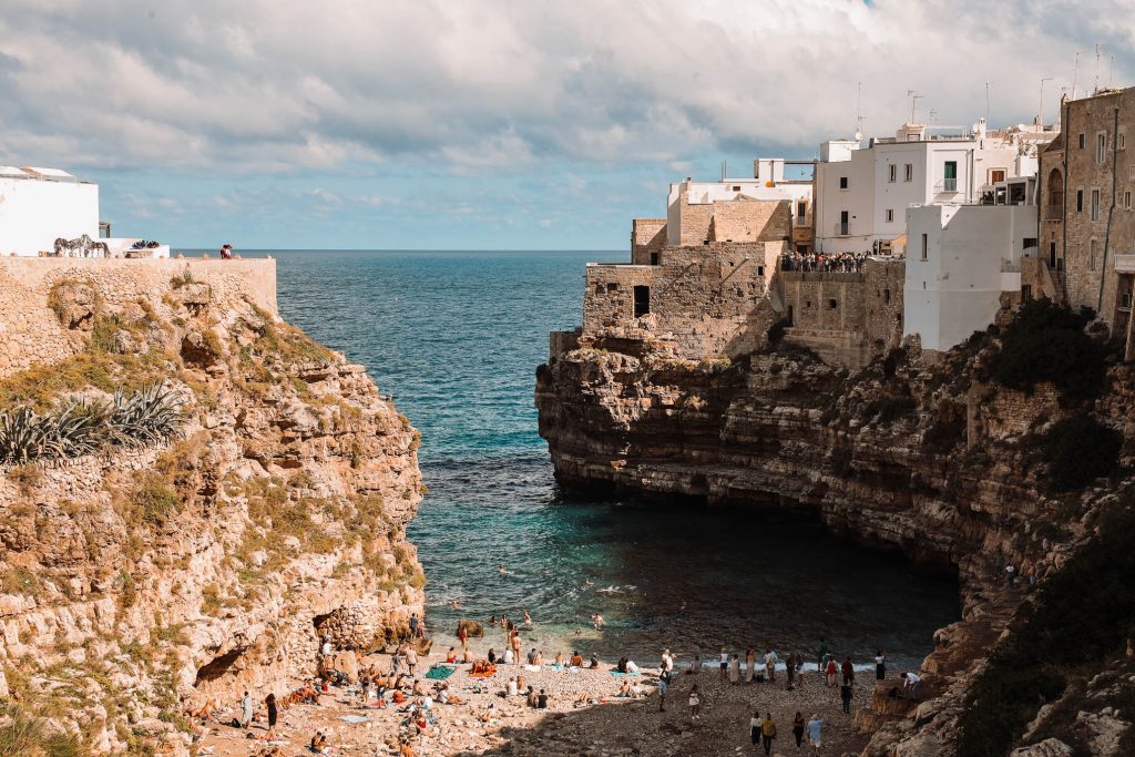 Apulien Badestrand Polignano a Mare