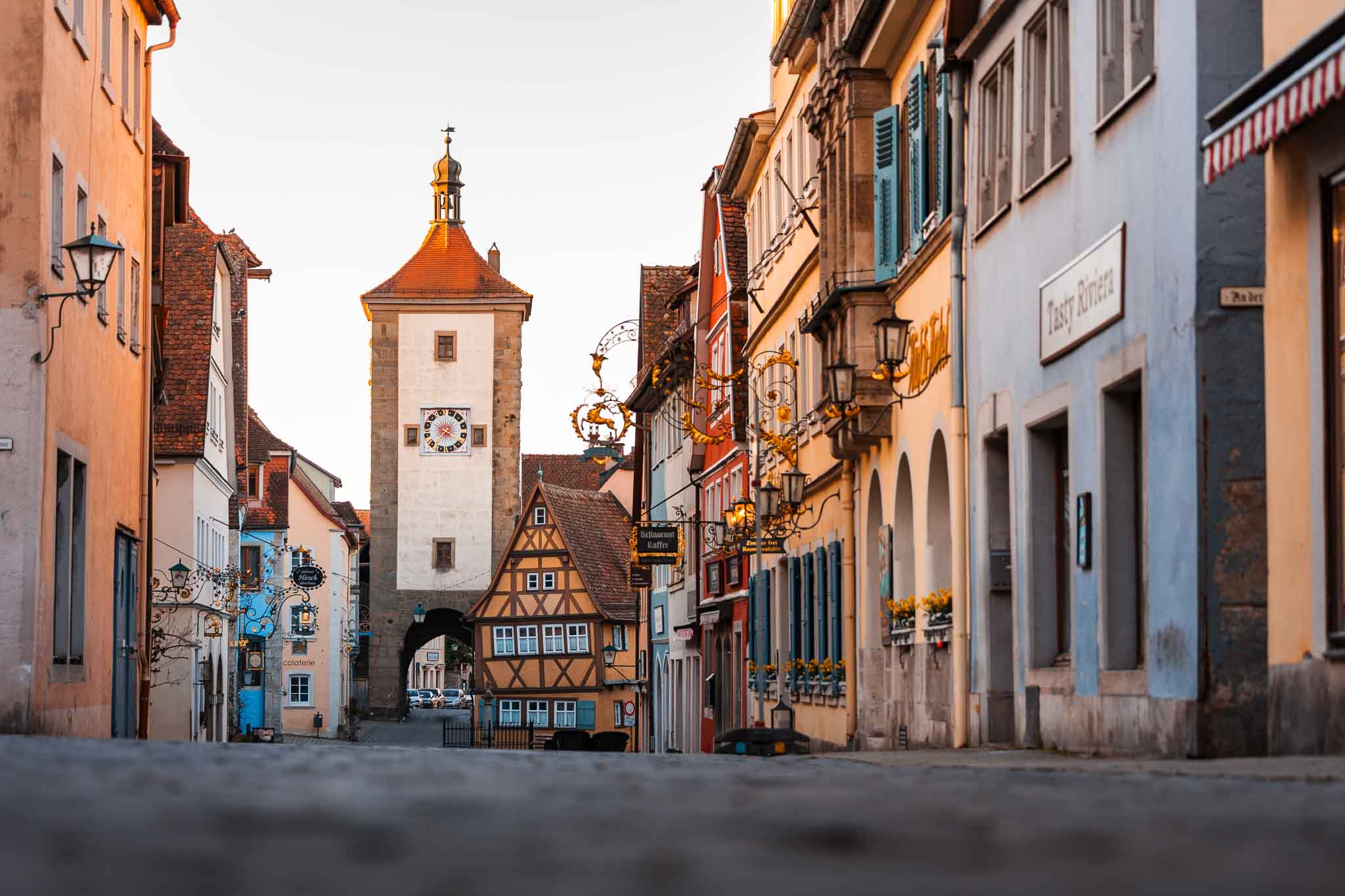 Rothenburg Sehenswürdigkeiten Altstadt - Plönlein und Siebertsturm