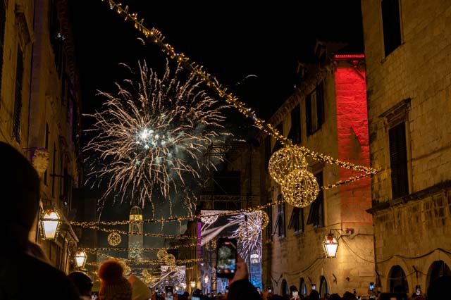 Silvester in Dubrovnik_Feuerwerk